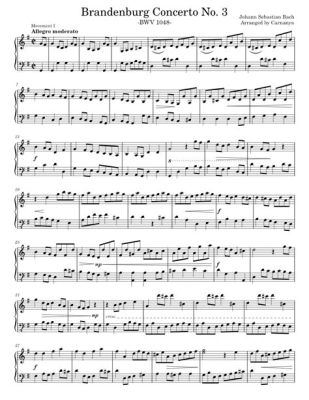 can you hear the music piano? The melody of Bach’s Brandenburg Concerto No.3 in G major often resonates with the symphonic grandeur and delicate elegance of a piano concerto.