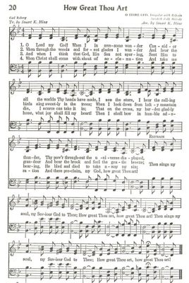 How Great Thou Art: A Blend of Hymn and Sheet Music